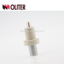 OLITER w tipo termocupla desechable de inmersión kw para fundición con conector triángulo 604 y tubo de papel